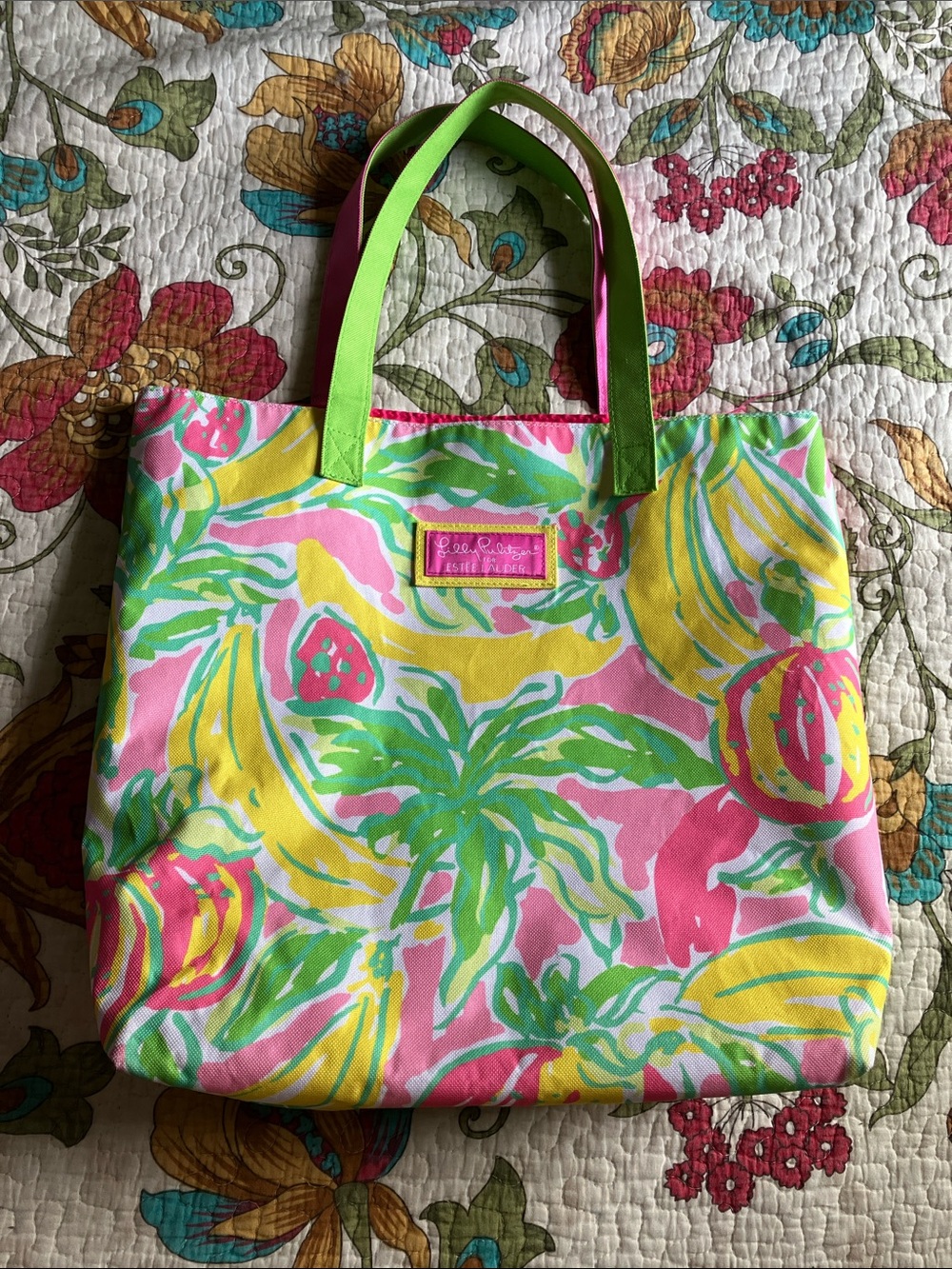 Lilly Pulitzer X Estee Lauder Tote Bag